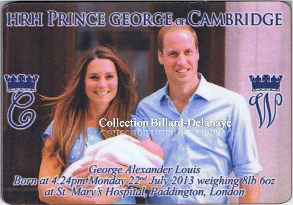 PRINCE GEORGE ALEXANDER LOUIS de CAMBRIDGE