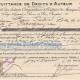 Quittance de Droits d'Auteur en 1923.Agence Houillon 168 rue de Brach