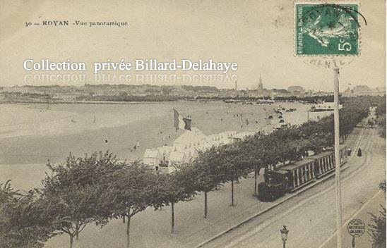 30 - ROYAN (17) Le tramway à vapeur Decauville 1890.