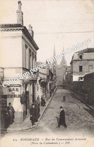 RUE DU COMMANDAND ARNOULD (depuis 1901 avant rue Pellegrin).