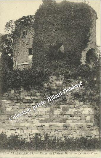9 - BLANQUEFORT - Ruine du Château DURAS - LES DEUX TOURS.