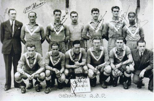 GIRONDINS 22.05.1943, sans ''GOUGOU '' NEMEUR.L'O.M. gagne 4 à 0.