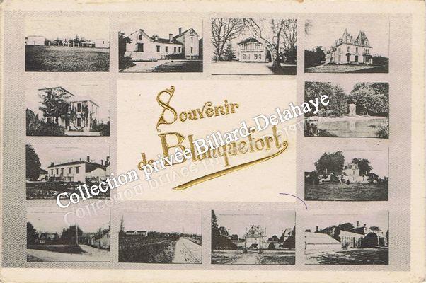 Souvenir  - Multi-vues des châteaux et paysages de Blanquefort.