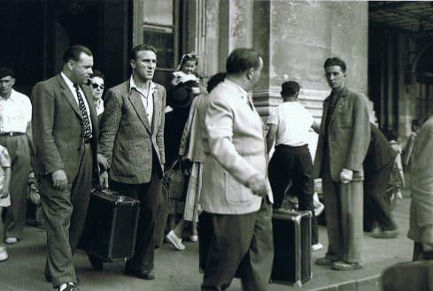 GIRONDINS : Camille LIBAR,1948 gare St-Jean vient de Srasbourg.